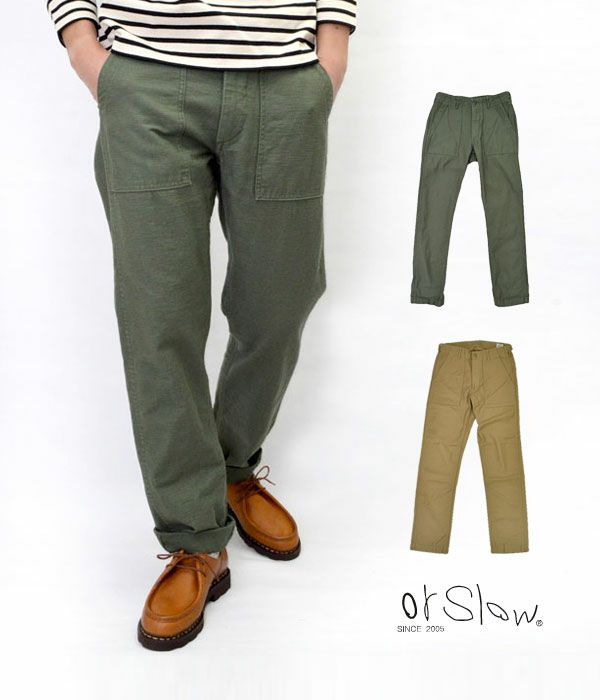 オアスロウ (orSlow) SLIM FIT FATIGUE PANTS *Zipper Fly 01-5032 | トップジミー