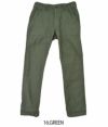 オアスロウ (orSlow) SLIM FIT FATIGUE PANTS コットンパンツ 01-5032 16.GREEN