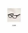 クッシュマン (CUSHMAN) ブラックフレーム ウェリントン サングラス 眼鏡 29030 CLEAR