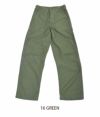 オアスロウ (orSlow) US ARMY FATIGUE PANTS *Button Fly 01-5002 16 GREEN