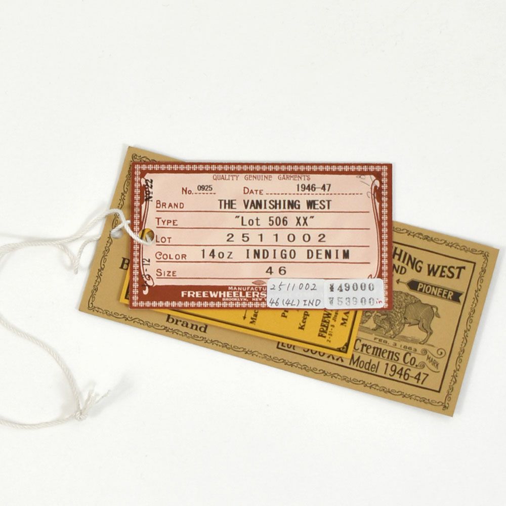 フリーホイーラーズ (FREEWHEELERS) -Lot 506 XX- 1st Generation Denim Jacket 1946-47 MODEL デニムジャケット ジージャン ファーストモデル 2511002