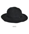オーチバル/オーシバル (ORCIVAL) ラフィア風 ハット 細リボン 帽子 RC-7229RLP BLACK