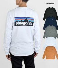 パタゴニア (PATAGONIA) メンズ ロングスリーブ P-6ロゴ レスポンシビリティー Men's Long-Sleeved P-6 Logo  Responsibili-Tee 長袖プリントTシャツ 38518 の通販ならトップジミー