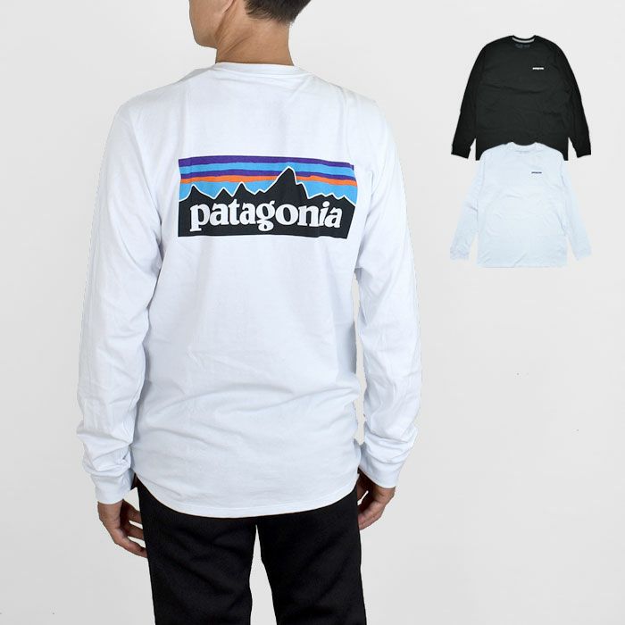 パタゴニア (PATAGONIA) メンズ ロングスリーブ P-6ロゴ レスポンシビリティー Men's Long-Sleeved P-6 Logo Responsibili-Tee 長袖プリントTシャツ 38518