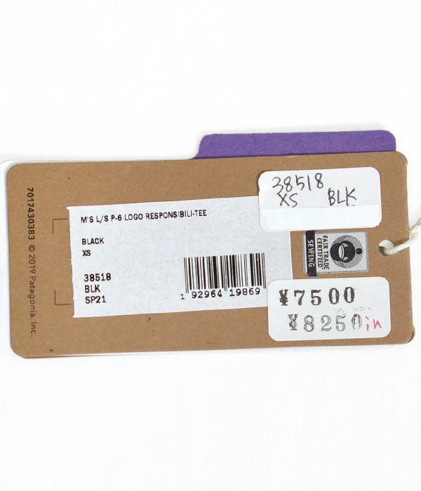 パタゴニア (PATAGONIA) メンズ ロングスリーブ P-6ロゴ レスポンシビリティー Men's Long-Sleeved P-6 Logo Responsibili-Tee 長袖プリントTシャツ 38518