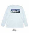 パタゴニア (PATAGONIA) メンズ ロングスリーブ P-6ロゴ レスポンシビリティー Men's Long-Sleeved P-6 Logo Responsibili-Tee 長袖プリントTシャツ 38518 WHI (White)