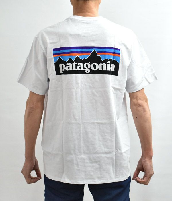  パタゴニア (PATAGONIA) メンズ P-6 ロゴ レスポンシビリティー ポケT 半袖ポケット付プリントTシャツ 38512