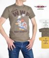 トイズマッコイ (TOYS McCOY) MILITARY TEE SHIRT WOODY WOODPECER -TEAM WWP- 半袖プリントTシャツ ウッディ・ウッドペッカー TMC2004