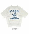 フリーホイーラーズ (FREEWHEELERS) “NAVAL TRAINING STATION”SET-IN CUT-OFF SLEEVE SWEAT SHIRT 半袖プリントスウェット Tシャツ 2024002 OATMEAL