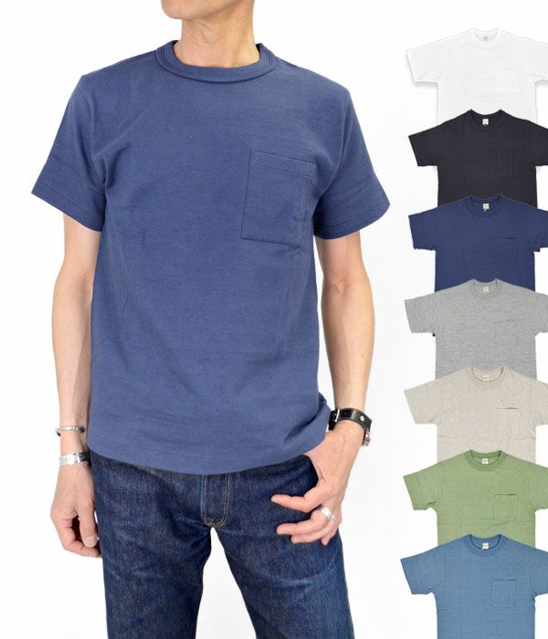 ウエアハウス (WAREHOUSE) ポケットTシャツ 半袖無地Tシャツ 4601