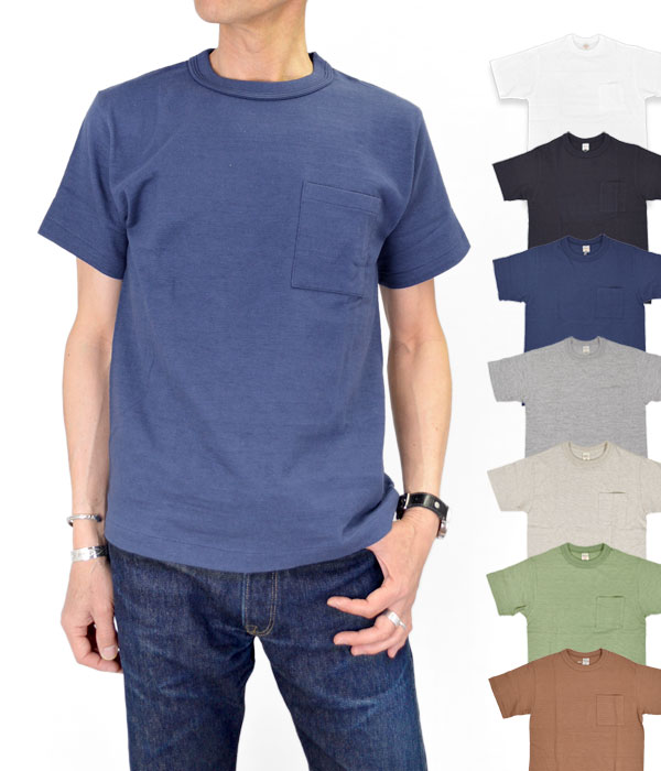 ウエアハウス (WAREHOUSE) ポケットTシャツ 半袖無地Tシャツ 4601