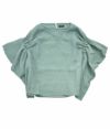 マーブルシュッド (marble SUD) Linen ワッシャー シャーリング BL 半袖プルオーバーシャツ ブラウス 05AM046098 57. SAX