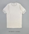 フリーホイーラーズ (FREEWHEELERS) “BROAD RIB SET-IN SHORT SLEEVE CREW NECK T-SHIRT” 半袖Tシャツ 2025022 OFF-WHITE × OATMEAL