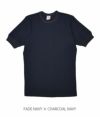 フリーホイーラーズ (FREEWHEELERS) “BROAD RIB SET-IN SHORT SLEEVE CREW NECK T-SHIRT” 半袖Tシャツ 2025022 FADE NAVY × CHARCOAL NAVY