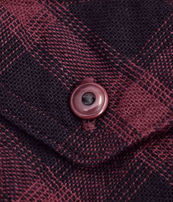 デラックスウエア (DELUXEWARE) OVERLAP B.F CHECK 長袖 バッファローチェック シャツ MVS-05