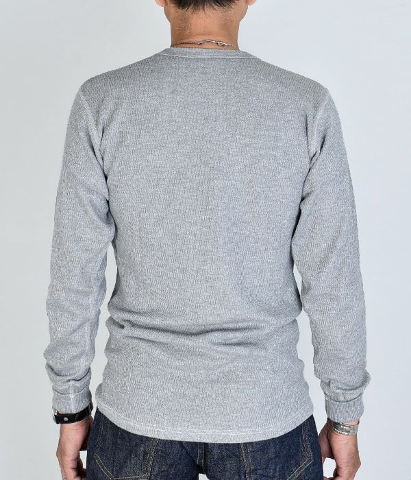 ウエアハウス(WAREHOUSE)Lot 5903 4本針クルーネックワッフル長袖T 長袖サーマルTシャツ5903