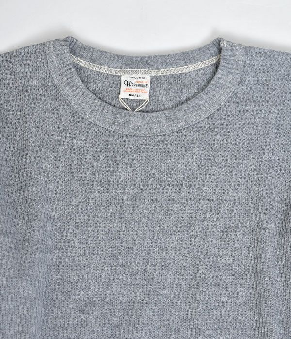 ウエアハウス(WAREHOUSE)Lot 5903 4本針クルーネックワッフル長袖T 長袖サーマルTシャツ5903