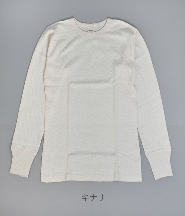 ウエアハウス(WAREHOUSE)Lot 5903 4本針クルーネックワッフル長袖T 長袖サーマルTシャツ5903