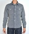 デラックスウエア (DELUXEWARE) HICKORY NEL SHIRT 長袖ヒッコリー ヘビーネルシャツ HICKORY HV-01