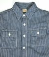 デラックスウエア (DELUXEWARE) HICKORY NEL SHIRT 長袖ヒッコリー ヘビーネルシャツ HICKORY HV-01