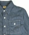 デラックスウエア (DELUXEWARE) HICKORY NEL SHIRT 長袖ヒッコリー ヘビーネルシャツ HICKORY HV-01