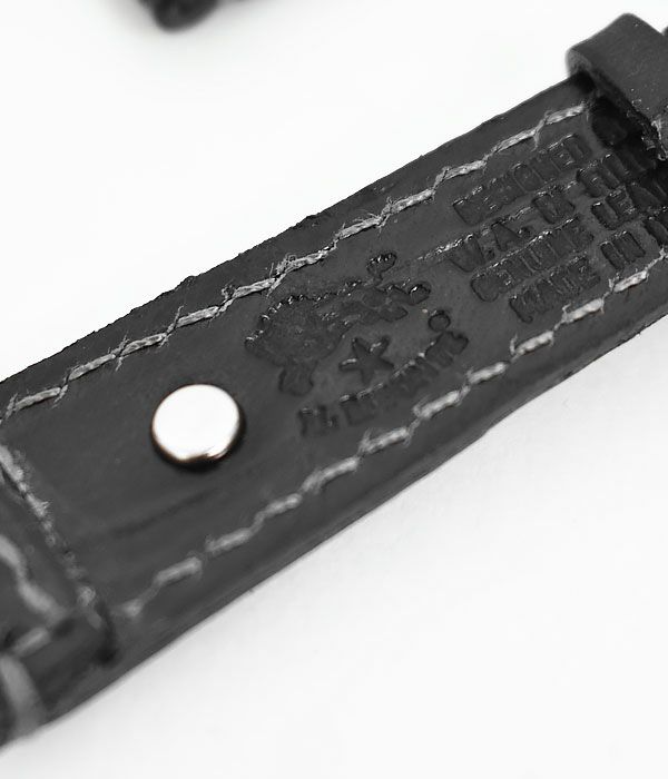 イルビゾンテ (IL BISONTE) クロコダイル型押し 腕時計ベルト(細) リストウォッチ レザーベルト 54223-0-6197 5422306197