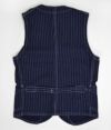 フリーホイーラーズ (FREEWHEELERS) CONDUCTOR VEST コットンベスト インディゴウォバッシュストライプ 2121001 1921017