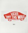 バンズ/ヴァンズ (VANS) DECK STICKER(大)ステッカー シール VANS001　 RED