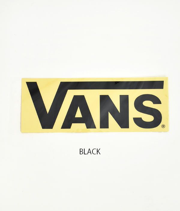 バンズ/ヴァンズ (VANS) FLV LOGO STICKER(大)ステッカー シール VANS002  BLACK