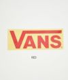 バンズ/ヴァンズ (VANS) FLV LOGO STICKER(大)ステッカー シール VANS002  RED