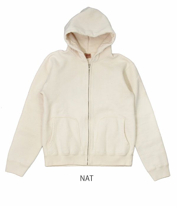 デラックスウエア (DELUXEWARE) FULLZIP PARKA PLAIN フルジップパーカー LPZ-P NAT