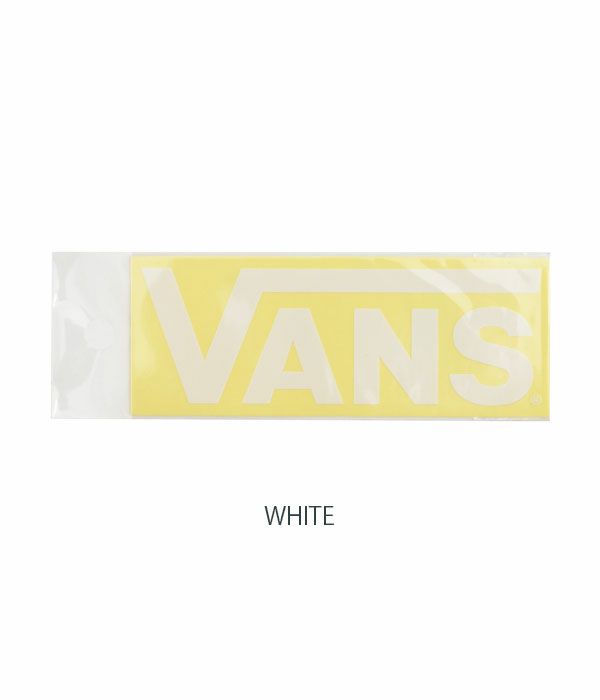 バンズ/ヴァンズ (VANS) FLV LOGO STICKER(小)ステッカー シール VANS004  WHITE