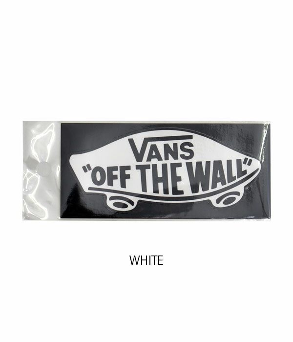バンズ/ヴァンズ (VANS) DECK STICKER(小)ステッカー シール VANS003  WHITE