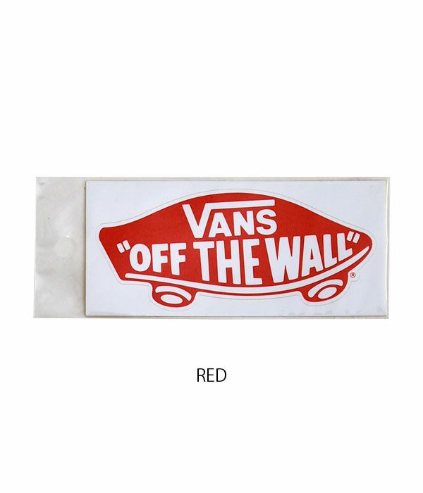 バンズ/ヴァンズ (VANS) DECK STICKER(小)ステッカー シール VANS003  RED