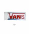 バンズ/ヴァンズ (VANS) FLV LOGO STICKER(小)ホログラム キラキラ ステッカー シール VANS014  RED