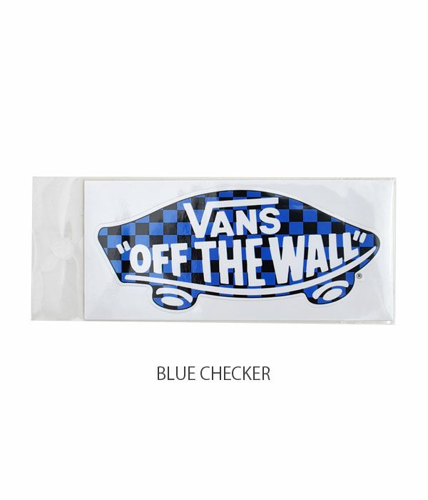 バンズ/ヴァンズ (VANS) DECK STICKER(小)ステッカー シール VANS005  BLUE CHECKER