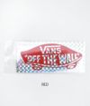 バンズ/ヴァンズ (VANS) DECK STICKER(小)ホログラム キラキラ ステッカー シール VANS015  RED