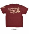 デラックスウエア (DELUXEWARE) U.S.VINTAGE 半袖プリントTシャツ DLT-2102 BORDEAUX