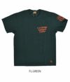 デラックスウエア (DELUXEWARE) U.S.VINTAGE 半袖プリントTシャツ DLT-2102 FL.GREEN