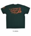 デラックスウエア (DELUXEWARE) U.S.VINTAGE 半袖プリントTシャツ DLT-2102 FL.GREEN