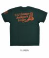 デラックスウエア (DELUXEWARE) U.S.VINTAGE 半袖プリントTシャツ DLT-2102 FL.GREEN