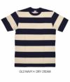 フリーホイーラーズ (FREEWHEELERS) "HORIZONTAL STRIPED" SET-IN SHORT SLEEVE T-SHIRT 半袖ボーダーTシャツ 2125018　 OLD NAVY×DRY CREAM