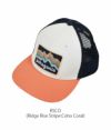 パタゴニア (PATAGONIA) キッズ トラッカーハット Kids' Trucker Hat 帽子 メッシュキャップ キッズ 66032 RSCO(Ridge Rise Stripe:Coho Coral)