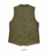 フリーホイーラーズ (FREEWHEELERS) "Bridgeport" VEST コットンベスト 2121004  OLIVE