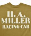 フリーホイーラーズ (FREEWHEELERS) MOTOR CULTURE SERIES “500 MILE RACE” OLIVE DRAB 半袖プリントTシャツ 2125011