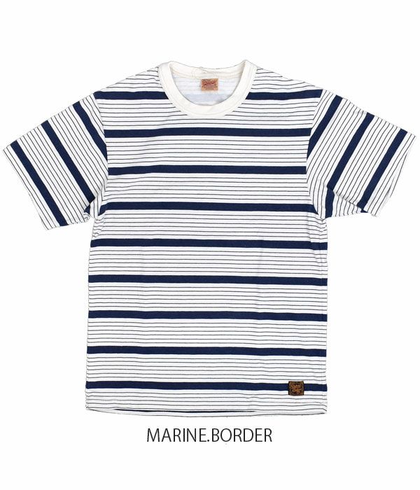 デラックスウエア (DELUXEWARE) US.BORDER 半袖ボーダーTシャツ DBT-01 MARINE.BORDER