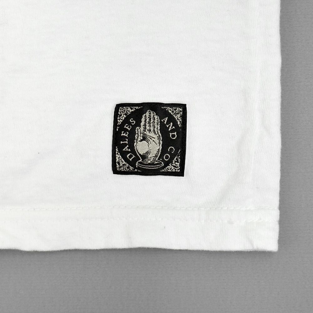 ダリーズ (DALEE'S&Co)<br> Spinner [1920s HENLEY NECK]<br> 半袖ヘンリーネックTシャツ<br> WHITE / DOPE.BLK / GRY.WASH