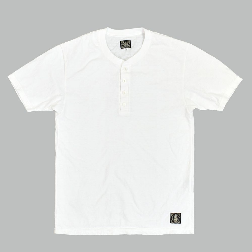 ダリーズ (DALEE'S&Co)<br> Spinner [1920s HENLEY NECK]<br> 半袖ヘンリーネックTシャツ<br> WHITE / DOPE.BLK / GRY.WASH WHITE