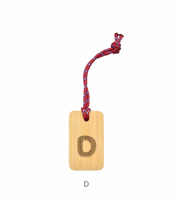 トップジミー (TOP JIMMY) WOOD CHARM -alphabet- 木製キーホルダー ウッドプレート トップジミー オリジナル