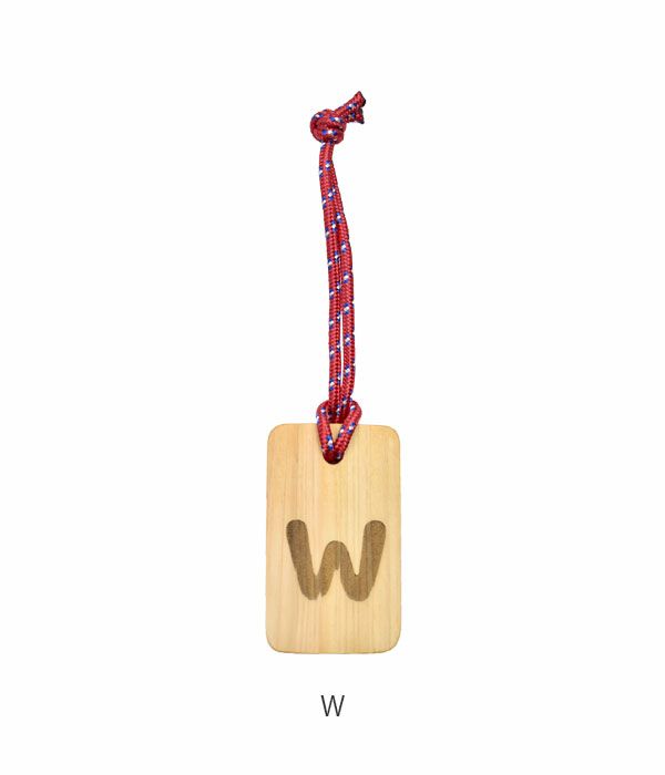 トップジミー (TOP JIMMY) WOOD CHARM -alphabet- 木製キーホルダー ウッドプレート トップジミー オリジナル